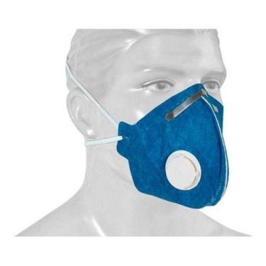 Imagem de Mascara De Proteção Respiratoria Descartavel Pff1 C/valvula - PROTEPLU