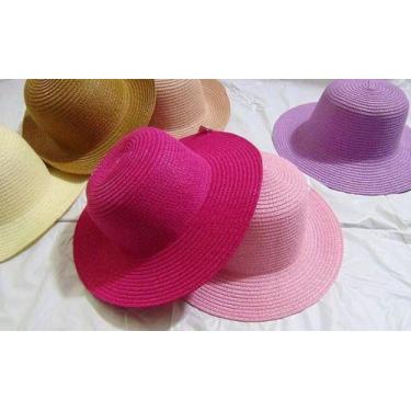 Imagem de Kit 15 Chapeu Praia Infantil Personalizar Palha Menina Filha - Mrvenda