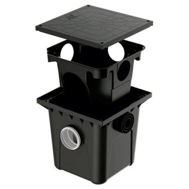 Imagem de Caixa Coletora de Gordura com Cesto de Limpeza 42 Litros, 410 x 410 mm