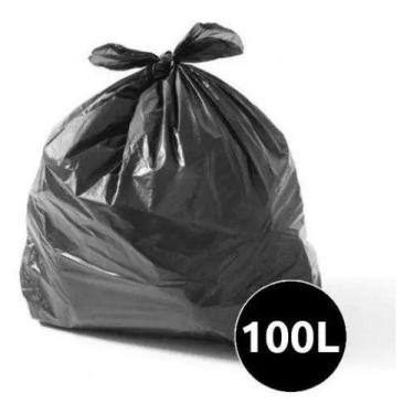 Imagem de 100unid Sacos De Lixo - Resistente - 100l - Preto - HIGIPACK