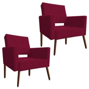 Imagem de Kit 2 Cadeira Poltrona Consultório Escritório Reforçadas Vanessa - Bea