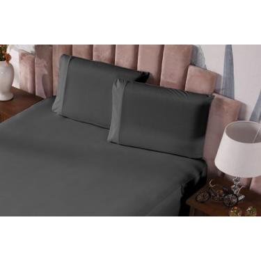 Imagem de Fronha Prática Malha Gel Lisa com Vira 2 Peças Cinza - Ametista Decora