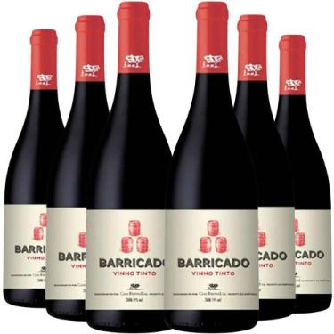 Imagem de Kit 6 Garrafas Vinho Tinto Portugues Barricado 750ml - Casa Relvas