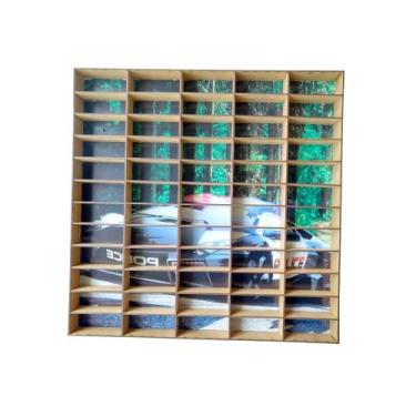 Imagem de Expositor Carrinhos Estante Miniatura Decorado Adesivado - CasaBebeDec