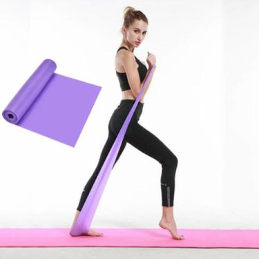 Imagem de Thera Band Faixa Elástica Exercícios Roxo Roxo Fisioterapia - OCCY