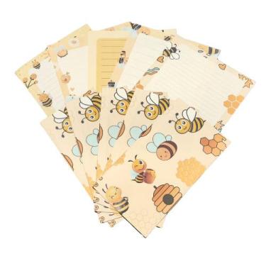 Imagem de Kit Papéis De Carta Decorados Com 10 + Envelopes Abelhinhas - Doce Ter