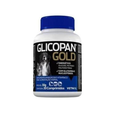 Imagem de Glicopan Gold 30 Comprimidos Suplemento Vitaminico Vetnil
