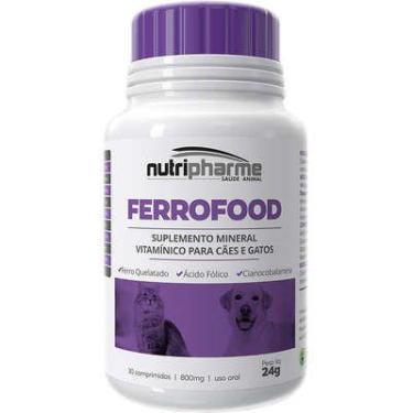 Imagem de Ferrofood 800 mg nutripharme 24g - NUTRIPHARM SAUDE ANIMAL