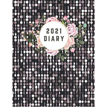 Imagem de 2021 Diary: A4 Week To View Dated Planner Agenda Organiser Calendar With Notes and To Do List - 2021 Diary One Week on Two Pages - 2021 Diary Floral