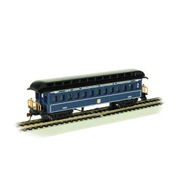 Imagem de Old-Time Coach Car com teto de clerestório de extremidade redonda - B&O Azul Royal - Escala HO