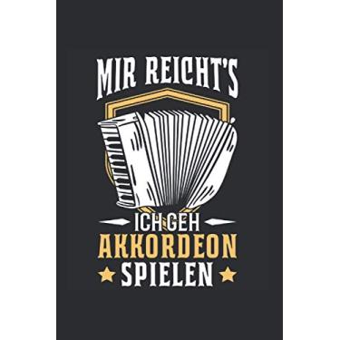 Imagem de Akkordeonspieler Notizbuch: Akkordeon Alter Mann Ziehharmonika Akkordeonist / 6x9 Zoll / 120 karierte Seiten