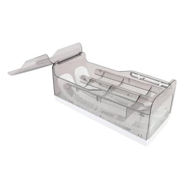 Imagem de Recipiente de Armazenamento de Ovos Porta-Ovos Rolante, Bandeja Dispensadora de Ovos Rolante de 12 Grades, Organizador Automático de Armazenamento de Ovos Com Economia de Espaço,