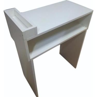 Imagem de Mesa Para Manicure 60cm Com Compartimento 100% MDF - Stoks Balcões