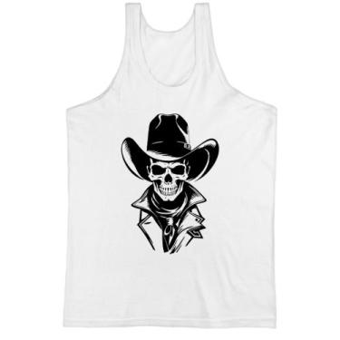 Imagem de Camiseta Regata Caveira Cowboy Face - Alearts, M