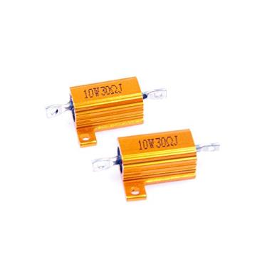 Imagem de LM YN 10 Watt 30 Ohm 5% Resistor de Corda de Alumínio Eletrônico Resistor de Ouro para Luzes de LED Inversor Divisor de Frequência Servo Industrial Control 2 peças