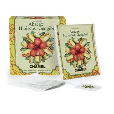 Imagem de Chá Misto Abacaxi, Hibiscus E Gengibre 10 Sachês - Chamel