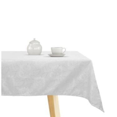 Imagem de Cortina Linho Premium 290x250 cm com Ilhós Cromado Admirare, Branca