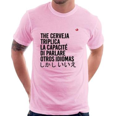 Imagem de Camiseta The cerveja triplica la capacité di parlare otros idiomas - F
