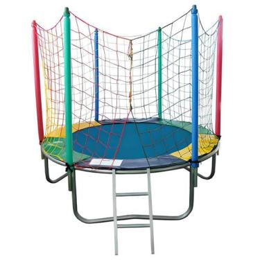 Imagem de Cama Elástica Pula Pula Trampolim 1,83m Colorida Premium - Rotoplay Br