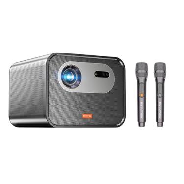 Imagem de Projetor BYINTEK R90 Max full HD Suporta 4K 3D 1080P, Focagem Automática TOF, 2200 ANSI, 20W*2, Projector de Microfone, Adequado para Home Theater/KTV/negócios/jogos/Powerpoint
