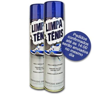 Imagem de Kit Limpa Tênis Premium Petroplus 300 ml /290g Limpeza Profunda, Azul 