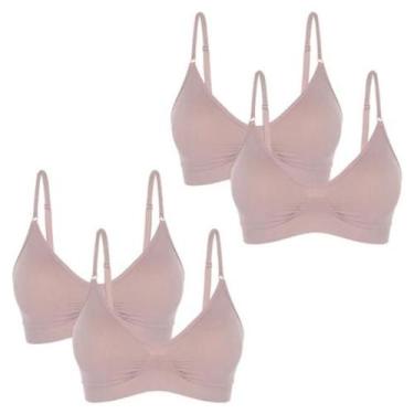 Imagem de Kit 4 Sutiãs Lupo Loba Original Sem Costura Com Bojo Removível Reforça