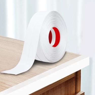 Imagem de Storystore Protetor de canto de parede acabamento de moldagem 6 cm x 23 pés, acabamento de moldagem de canto descascar e colar, protetores de canto autoadesivos protetor de borda para canto de borda