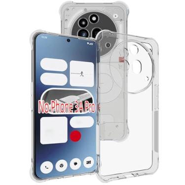 Imagem de USTIYA Capa para celular Nothing Phone 3A Pro Clear TPU quatro cantos capa de proteção de grau militar transparente macia