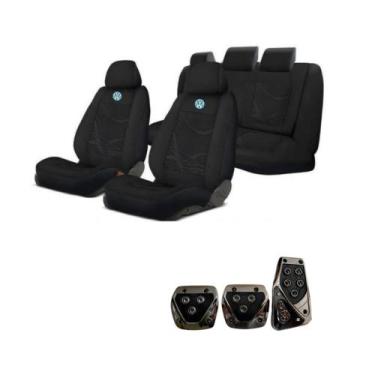 Imagem de capa banco carro tecido grosso+pedal p Fox 2005 - acessorios gj