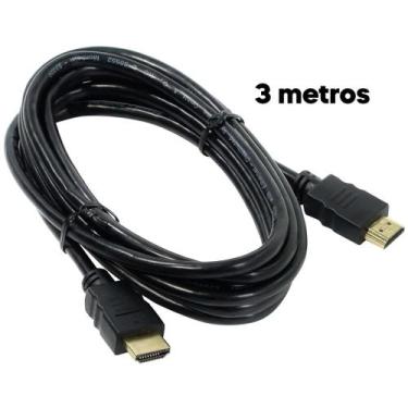 Imagem de Cabo Hdmi 3 Metros 4k Hd Full Hd Perfeito Alta Resolução
