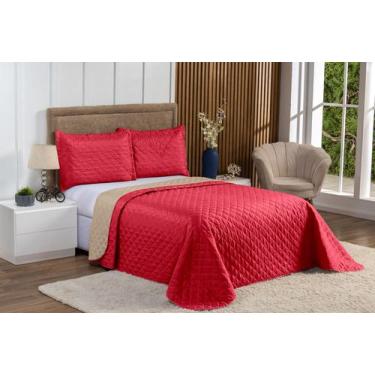 Imagem de Kit Cobre Leito 3 Peças Tamanho Casal Queen Modelo Dupla Face - Arco Í