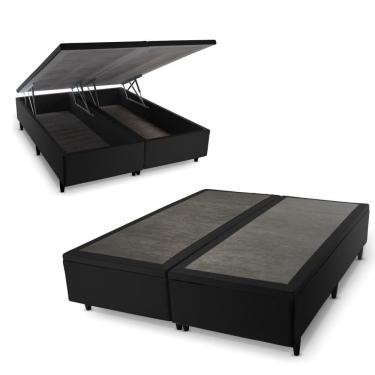 Imagem de Base Box Baú Preto King Size 193x203x45 - King House