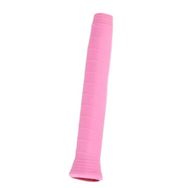 Imagem de menolana Badminton Racket Grip Tenis Tennis Holdren fita Silicone Slip Slip Substituição leve Fita de fita de tênis de alça macia, Rosa