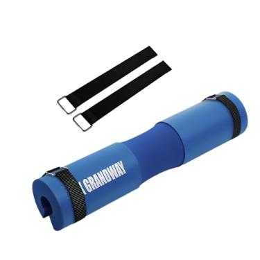 Imagem de Almofada de agachamento avançado - almofada de barra para impulsos no quadril, agachamentos e pulmões - almofada de apoio para barra de agachamento no pescoço e ombro espuma para conforto extra