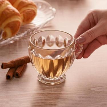 Imagem de Xícara Café Chá Expresso em Cristal Lyor 80 ml Transparente Unidade Lu