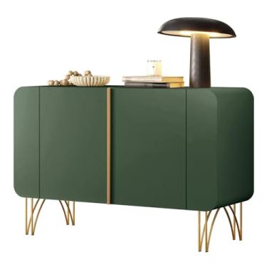 Imagem de Balcão Aparador Buffet 2 Portas Pé Metal Benvy H01 Verde Pistache - Mpozenato