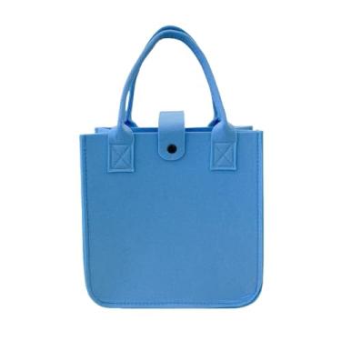 Imagem de DxXU SewLife 1 bolsa pequena de feltro simples para crianças de 4 a 13 anos, reutilizável, para lembrancinhas de festa, artesanato (2. Azul)