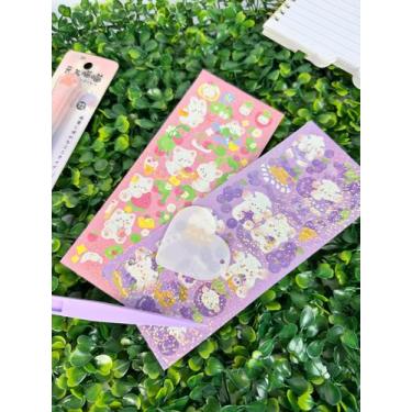 Imagem de Adesivos Decorativos 2 folhas C/ Pinça Scrapbooking - Daiso