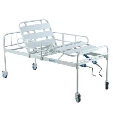 Imagem de Cama Hospitalar 2 Movimentos Articulada Manual Residêncial - Dellamed