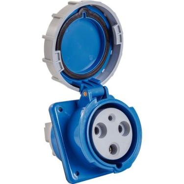 Imagem de Tomada de Embutir Industrial 2P+T 125 A 220-250 Vca 6 H Tramontina