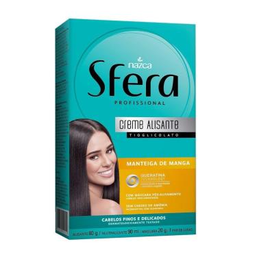 Imagem de Alisante Creme Sfera Manteiga De Manga/Queratina Kit