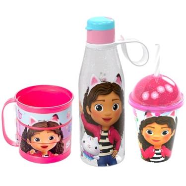Imagem de Coleção Casa Mágica da Gabby Copo Shake Garrafinha e Xícara Giratória Infantil Plasutil
