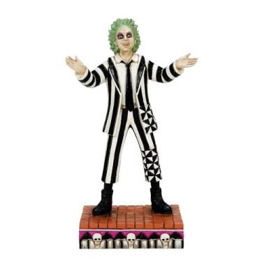 Imagem de Enesco Beetlejuice por Jim Shore Estatueta clássica de pose em pé, 18 cm, multicolorido