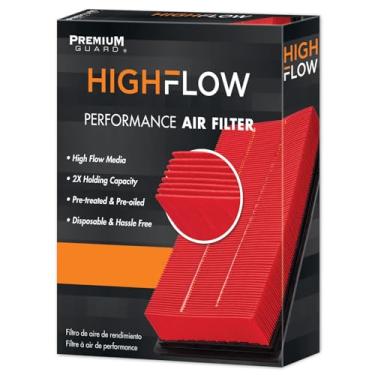 Imagem de HIGHFLOW PA99111X, filtro de ar de motor descartável de alto desempenho | compatível com Buick LaCross 2018-19, Chevrolet Malibu 2016-22