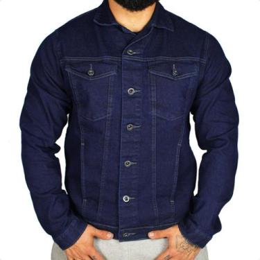 Imagem de Jaqueta Jeans Masculina com Elastano - R7, G3, Azul