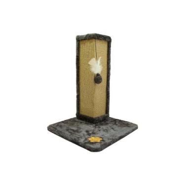Imagem de Arranhador Pet Para Gatos Com Base Externa Em Sisal Grafite - New Deco