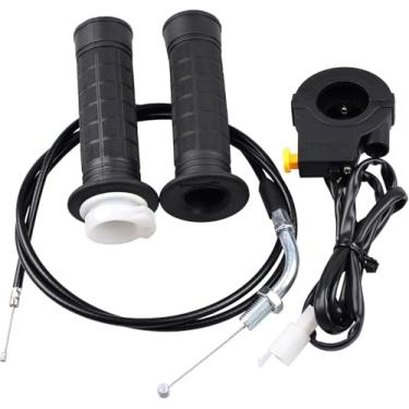 Imagem de Heymaillc Kit de interruptor de desligamento de cabo de aceleração de 22 mm e cabo do acelerador de 91.4 cm para motor 49cc 66cc 80cc bicicleta motorizada bolso sujeira mini bicicleta