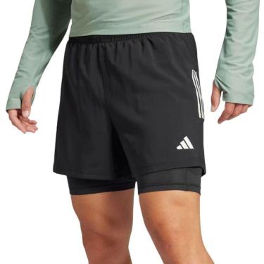 Imagem de Short Adidas Own The Run 2 em 1 Masculino - Preto 2GG-Masculino