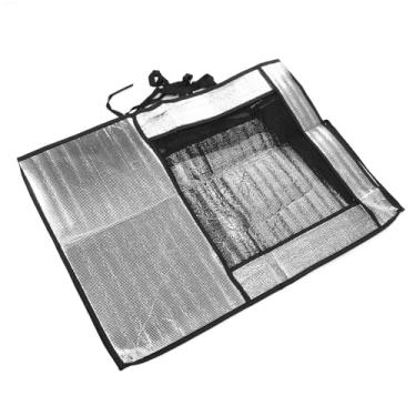 Imagem de Tampa do Condicionador de Ar, Tampa da Unidade CA Com Folha de Alumínio de Design Dobrável Tampa da Unidade CA, Unidade de Ar Condicionado Com Proteção contra Poeira, Cobertura