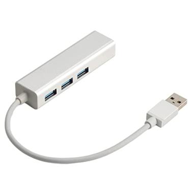 Imagem de Zyyini Adaptador Ethernet USB, conector Ethernet EP-9606 Gigabit Ethernet RJ45 USB3.0, estação de ancoragem de alta velocidade 10 m 1000 m, conector Ethernet USB para notebook